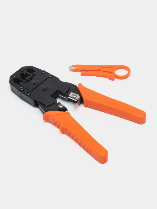 Инструмент зажим кримпер для обжима и снятия изоляции RJ45, RJ11, RJ12
