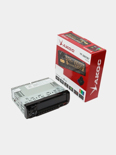 Автомагнитола YAKOS, 1 DIN, мультимедиа с пультом ДУ, Bluetooth, USB, AUX, microSD — SVETMAG-YAKOS