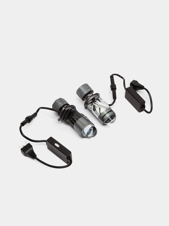Yoritgichlar led lampa A8 oq va sariq rangli,LED - A7 LED lampalar H4 mini linzali avto