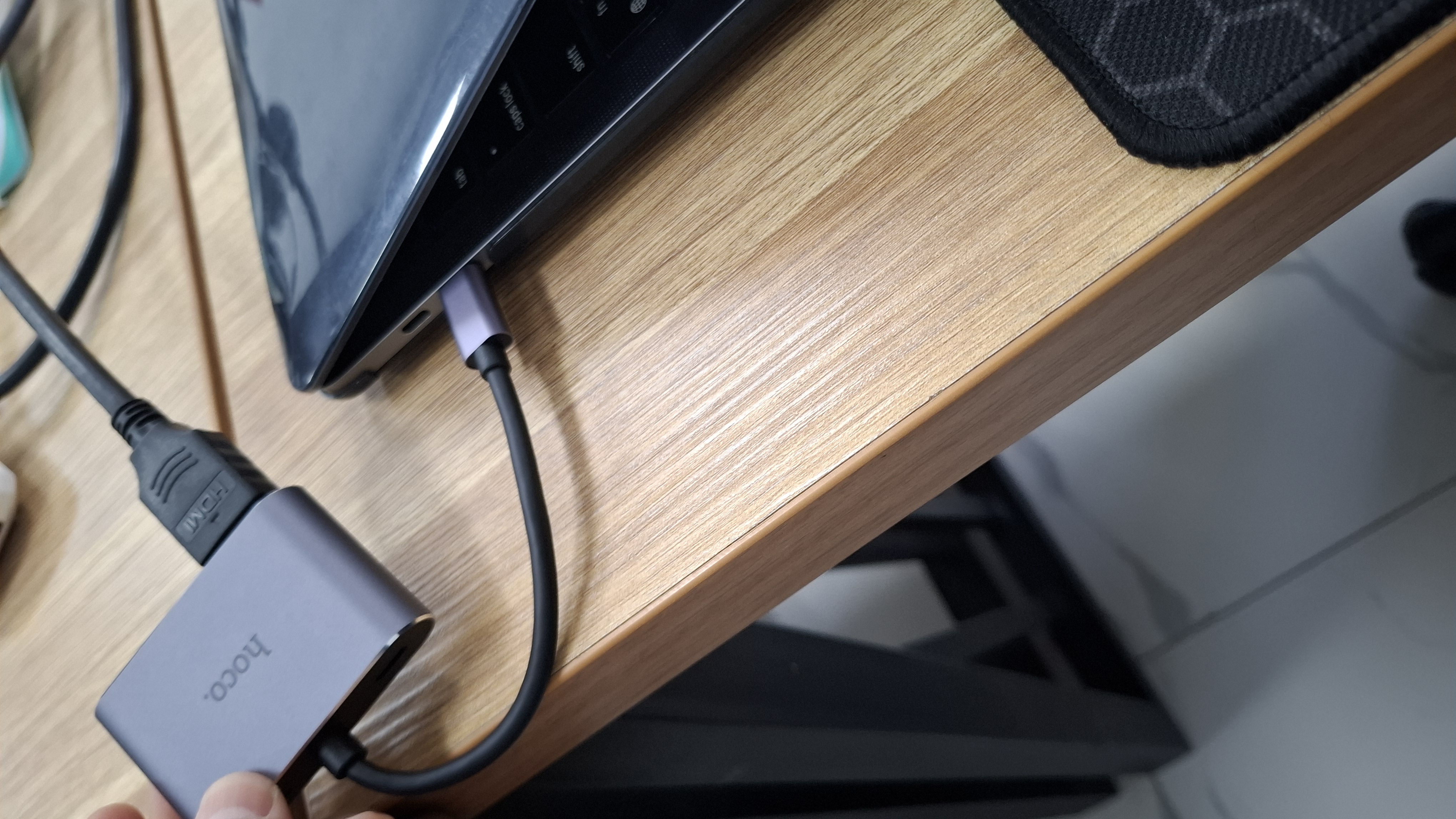 Adapter Hoco HB30, Eco Type-C HDMI + VGA + USB3.0 4K 11*