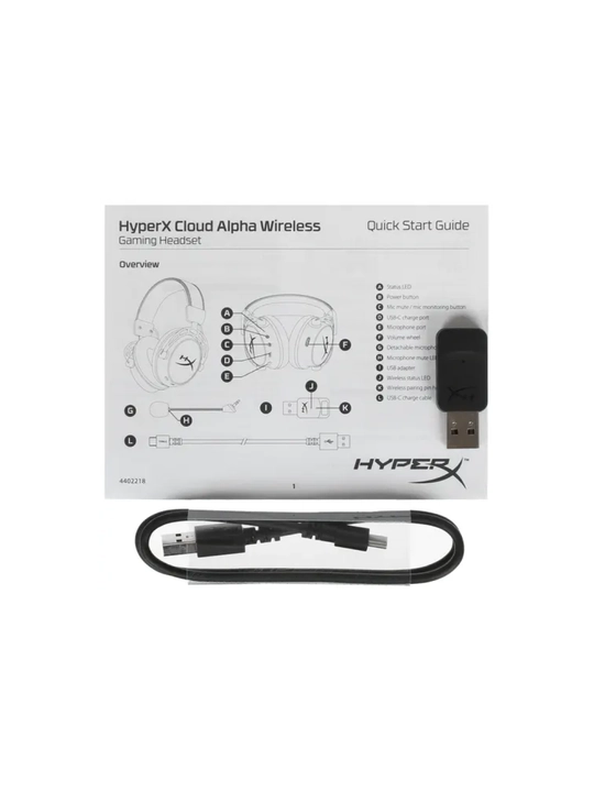 HyperX Cloud Alpha simsiz o'yin minigarnituralari