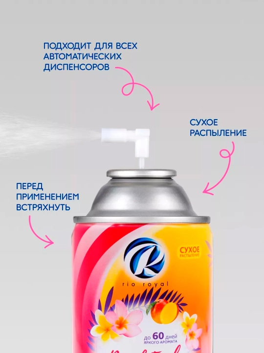 Havo tozalagich Rio Royal Mango franzhipani, osvejitel dispenser uchun, 250 ml