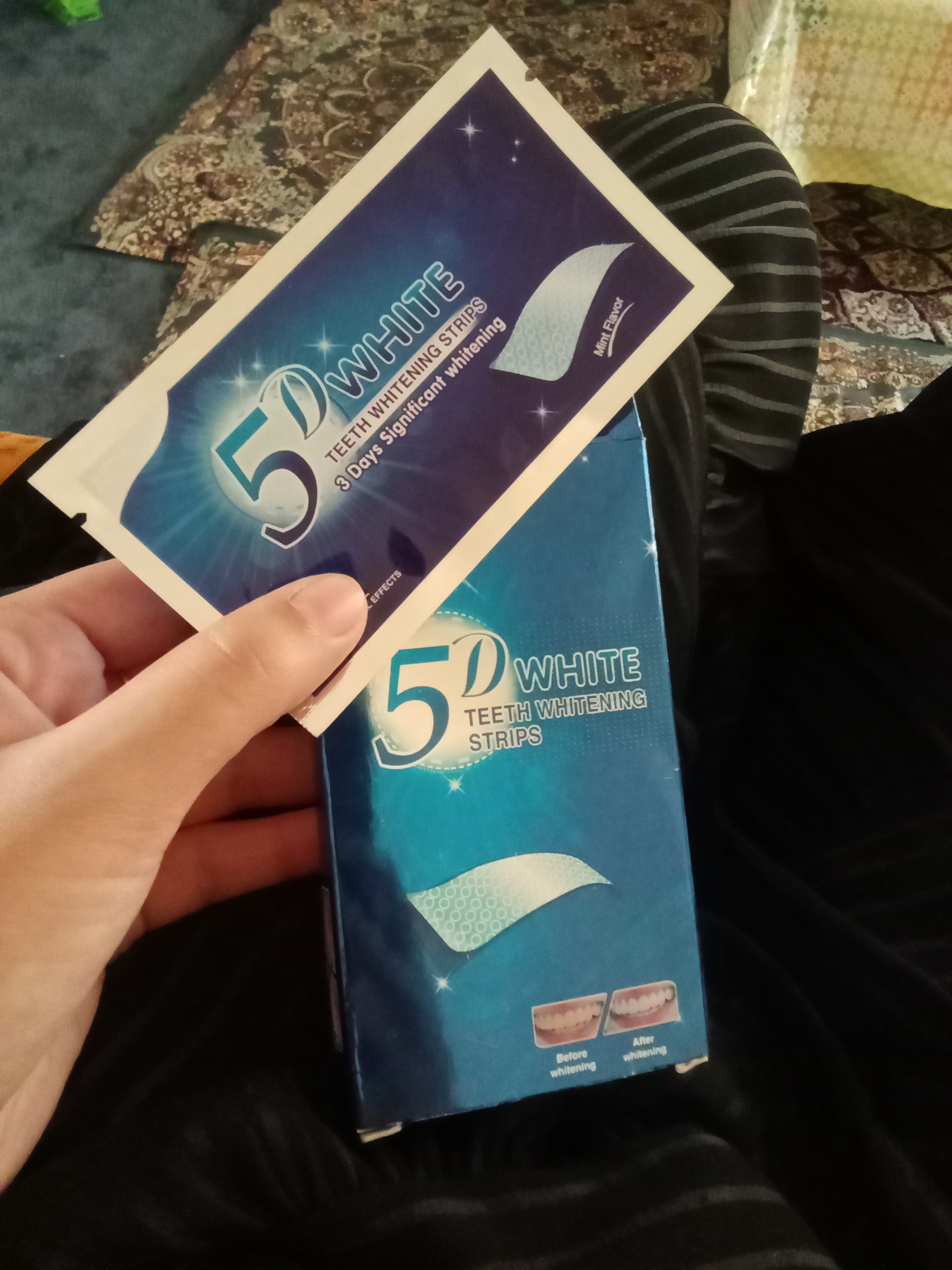Отбеливающие полоски для зубов 5D White, 7 шт