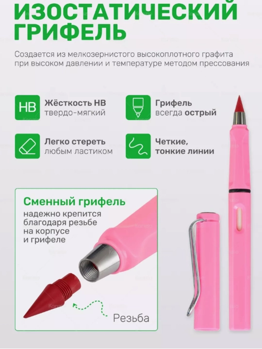 Карандаши цветные вечные набор 12 штук