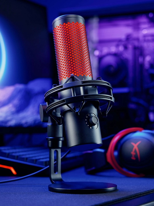 Игровой микрофон HyperX QuadCast 2, студийная запись, для стримов