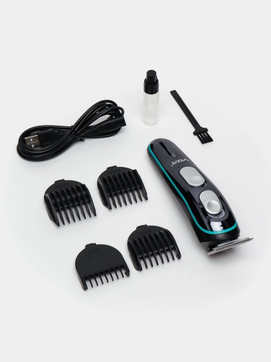 Tриммер аккумуляторный VGR V-071, V-030, V-055, машинка для бритья и стрижки волос - 