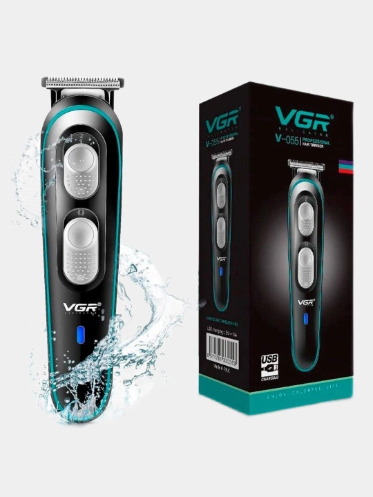 Professional simsiz trimmer VGR V-071, V-030, V- soqol olish va soch kesish uchun mashinka