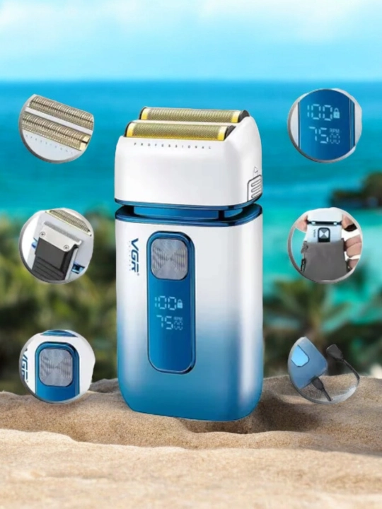 Professional simsiz trimmer VGR V-071, V-030, V- soqol olish va soch kesish uchun mashinka