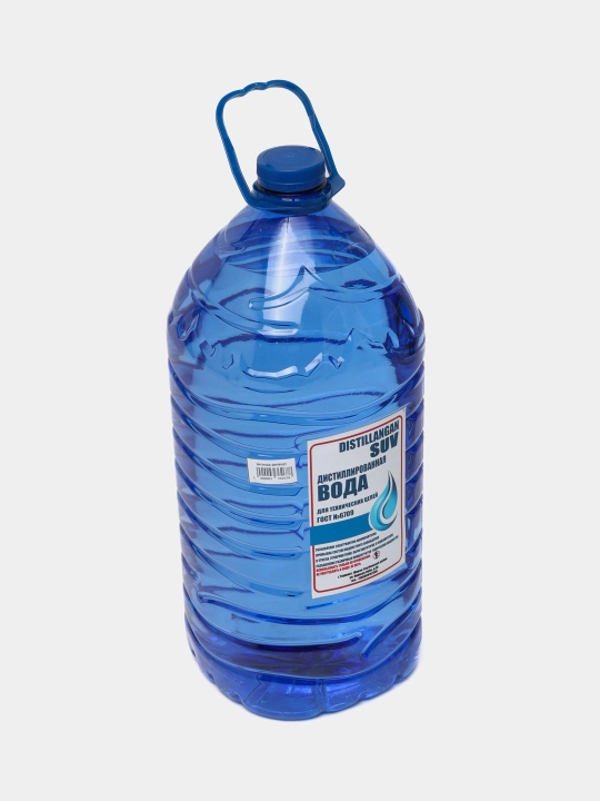 Distillangan suv, dazmol va avtomobillar uchun, 10 litr