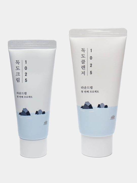 Наборы миниатюр для базового ухода Round Lab Skincare Trial Kit