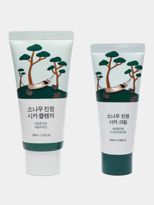 Наборы миниатюр для базового ухода Round Lab Skincare Trial Kit