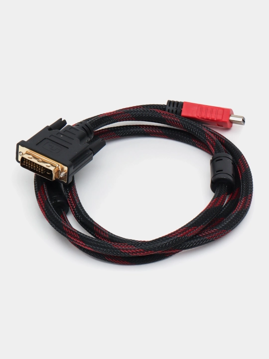 Кабель DVI -D 24+1 на HDMI, 1.35 м, 1080p