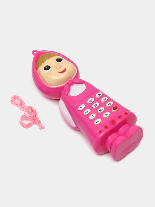 Игрушечный телефон Маша и Медведь, музыкальный