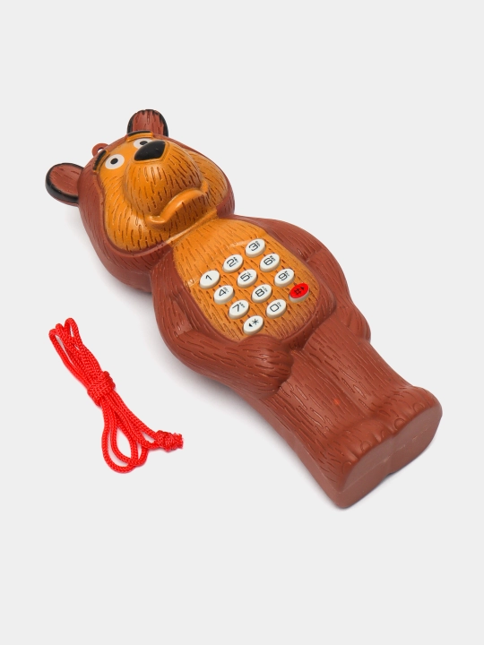Игрушечный телефон Маша и Медведь, музыкальный