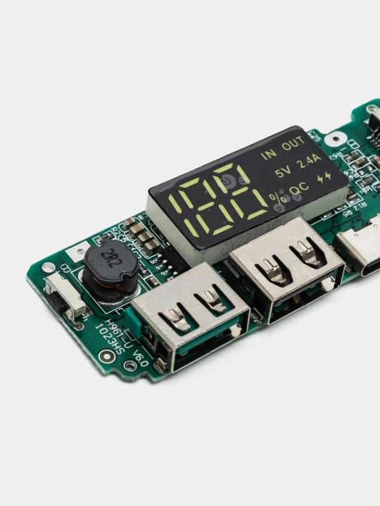 H961-U V6.0 boshqaruvchi boshqarmasi LED diplayli powerbankga, USB, 5V, 2.A