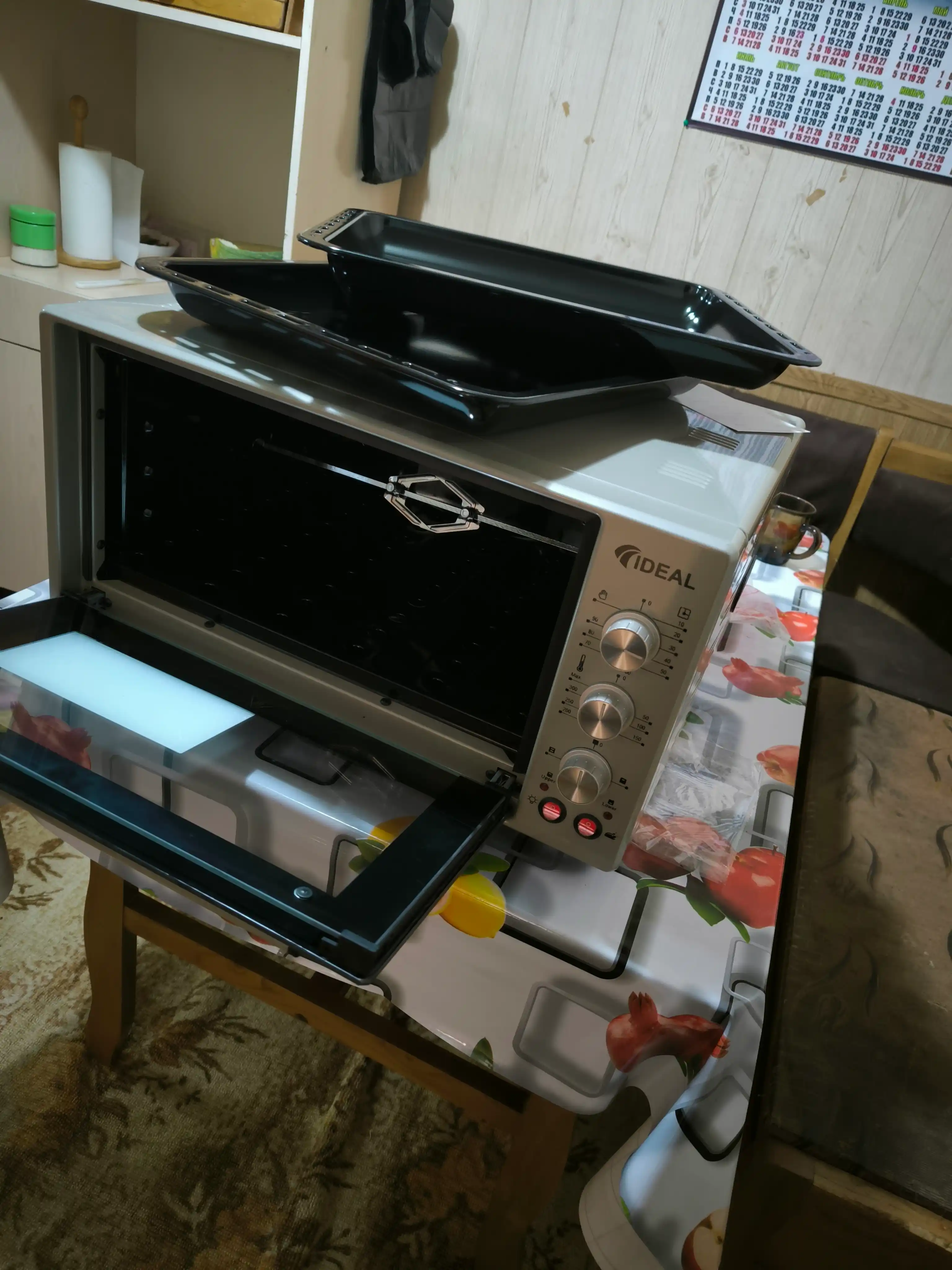 Мини печь Ideal M5001, объём 50 л, Гриль