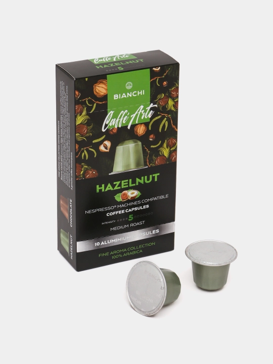 Kapsulli qahva "Bianchi Caffe Arte Hazelnut", 10 kapsula