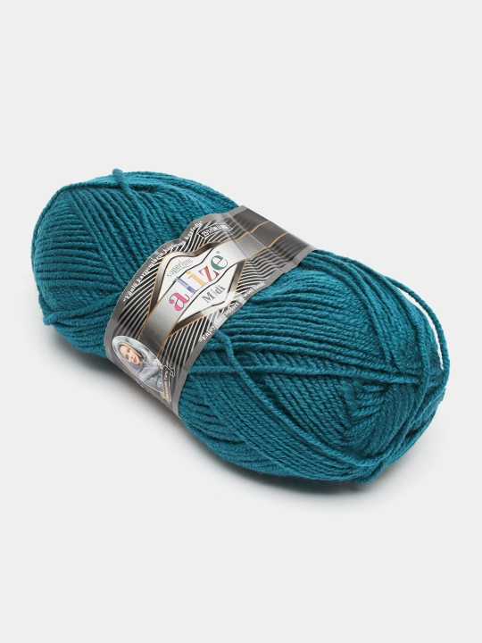 Нить для вязания Alize Superlana Midi, 25% шерсть, 75% акрил, 100 г, 170 м