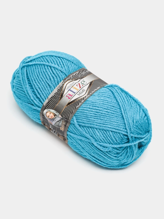Нить для вязания Alize Superlana Midi, 25% шерсть, 75% акрил, 100 г, 170 м