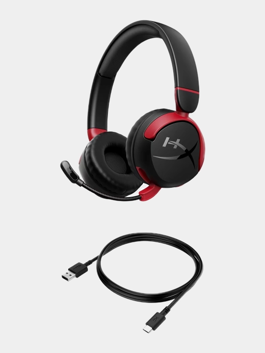 HyperX Cloud Mini Wireless 8-12 yosh bolalar va o`smirlar uchun o'yin simsiz naushniklari