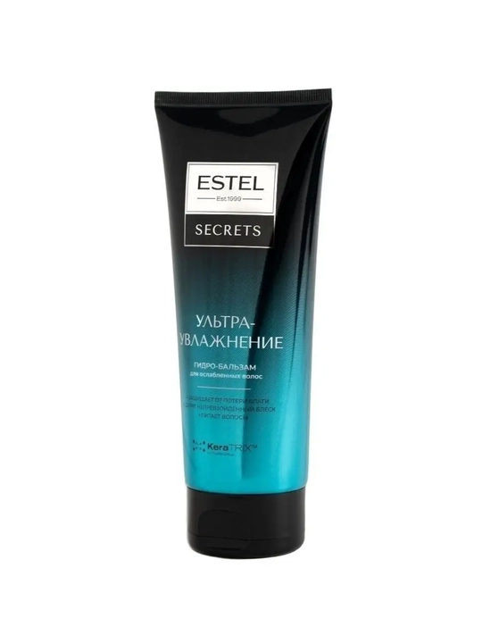 Zaiflashgan sochlar uchun gidro-balzam "Ultra namlantirish" Estel Secrets, Estel, 200 ml