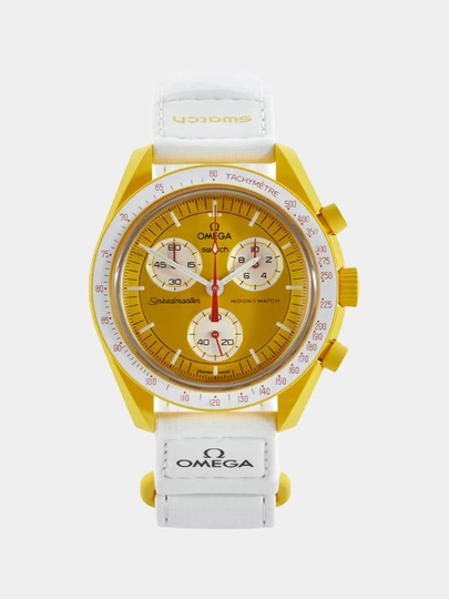 Omega x Swatch MoonSwatch erkaklar soati – sarg‘ish rang, 42 mm, dizayn 10