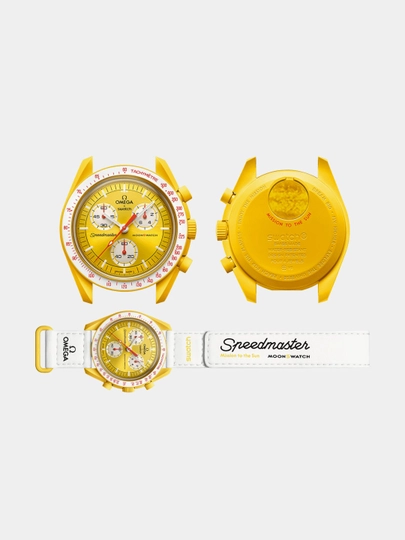 Omega x Swatch MoonSwatch erkaklar soati – sarg‘ish rang, 42 mm, dizayn 11
