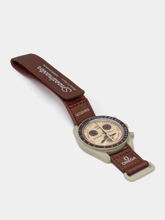 Omega x Swatch MoonSwatch erkaklar soati – sarg‘ish rang, 42 mm, dizayn
