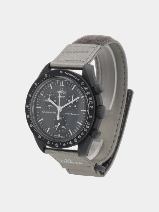 Мужские часы Omega x Swatch MoonSwatch – жёлтые, 42 мм, кварцевые