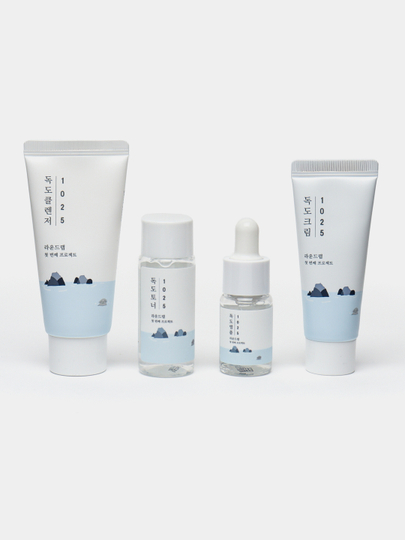 Наборы миниатюр для базового ухода Round Lab Skincare Trial Kit