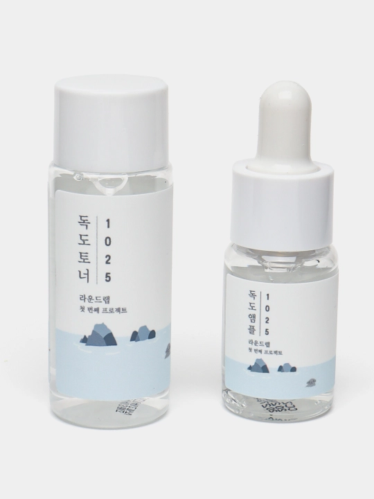 Наборы миниатюр для базового ухода Round Lab Skincare Trial Kit