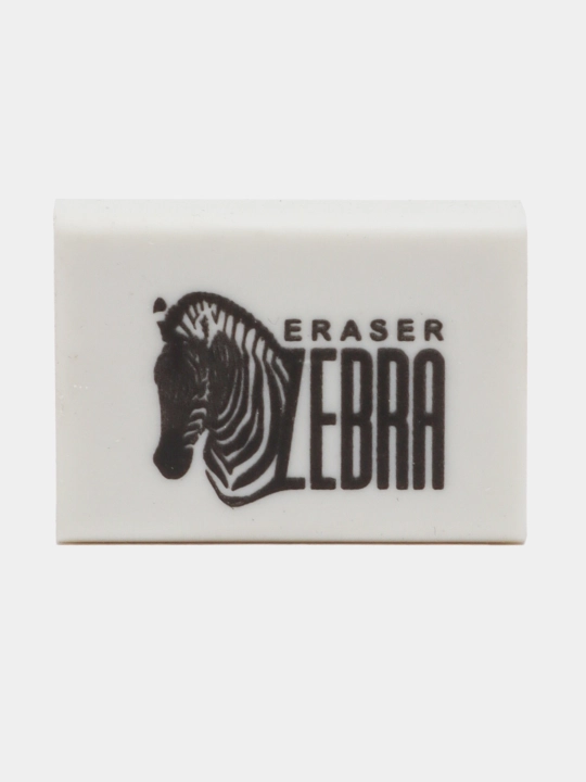 Hatber Zebra termoplastik rezinasidan tayyorlangan o‘chirg‘ich, 26x18x8 mm, 26BL_14231
