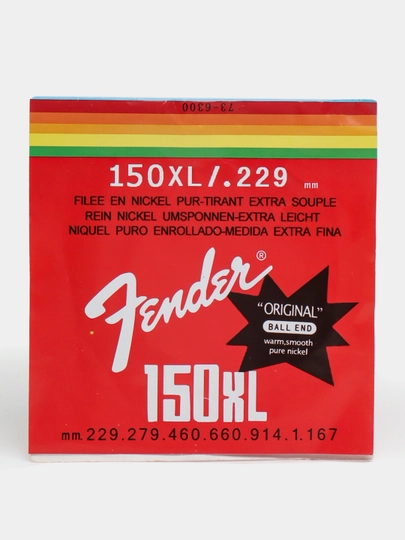 Струны для электрогитары Fender Pure Nickel Wound Extra Light Gauge 150xl 9-46.+ Медиатр - 