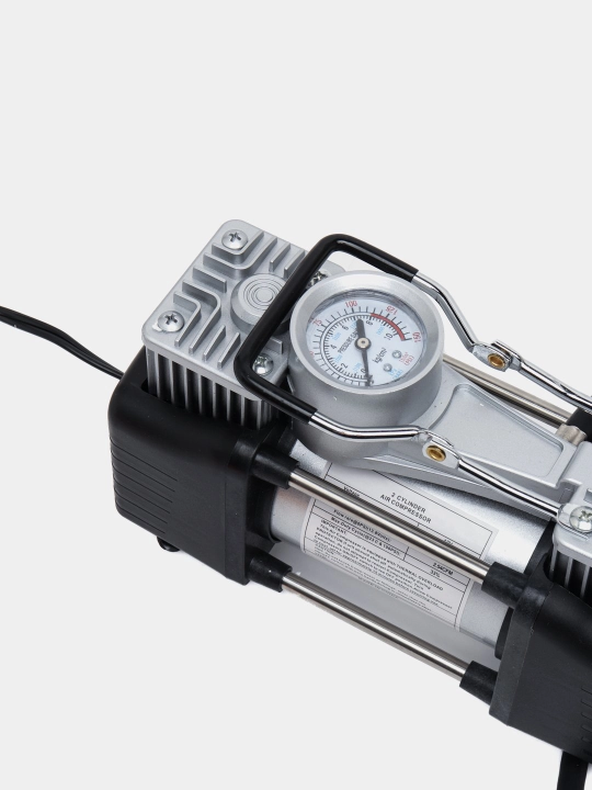 Nasosli kompressor avtomobil uchun, 2 silindrli