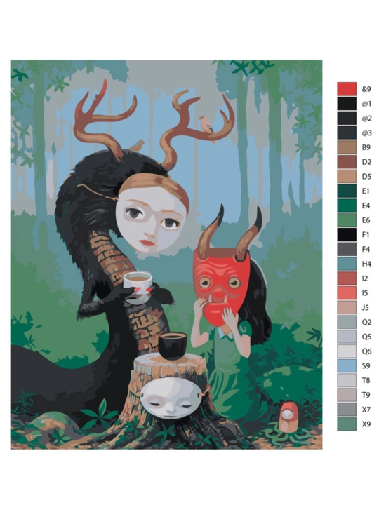 Картина, рисование по номерам ARTERY "Мультфильмы " раскраска на холсте, 40 * 50 см