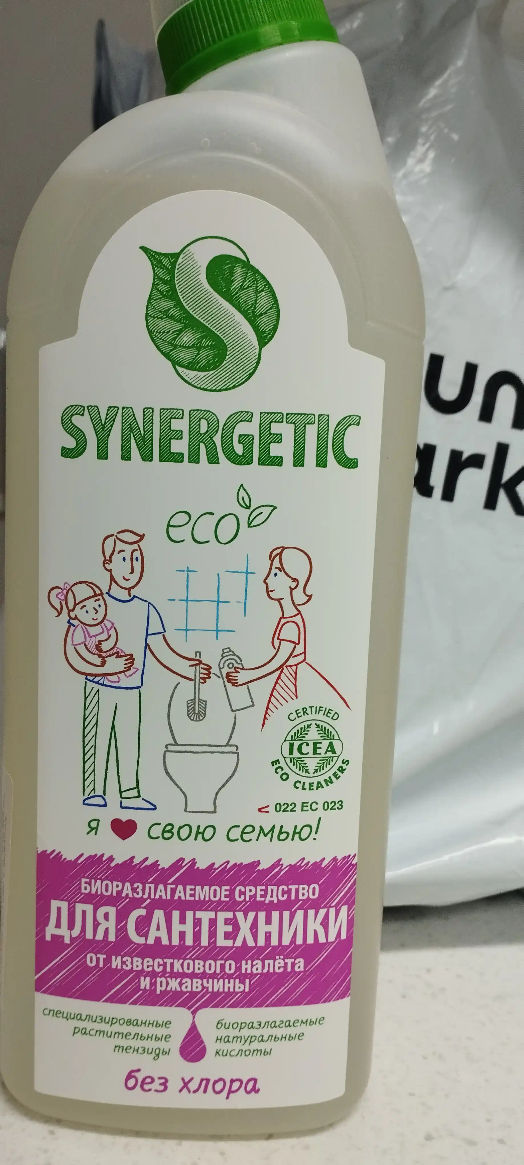 Средство для мытья сантехники SYNERGETIC, 1 л
