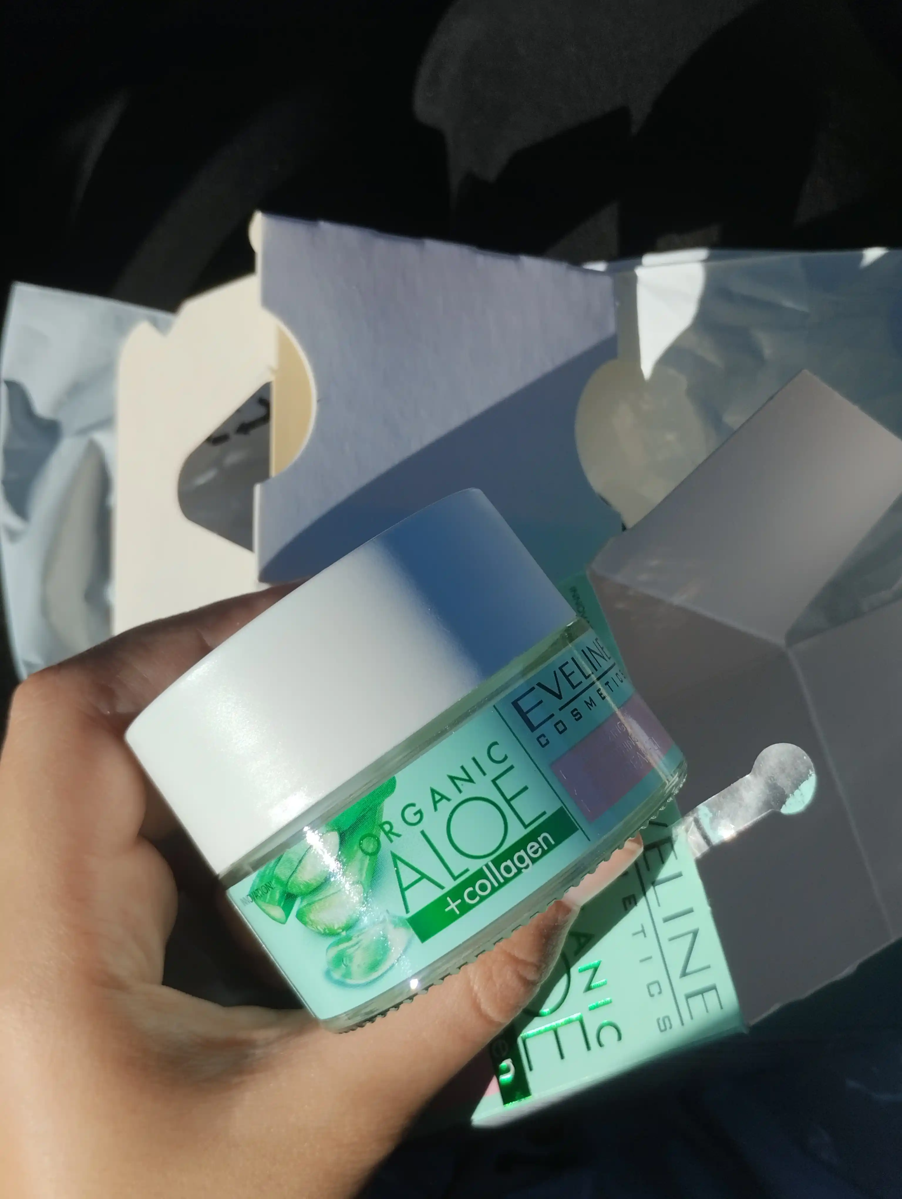 Крем-гель для лица Eveline Organic Aloe + Collagen, увлажняющий, 50 мл