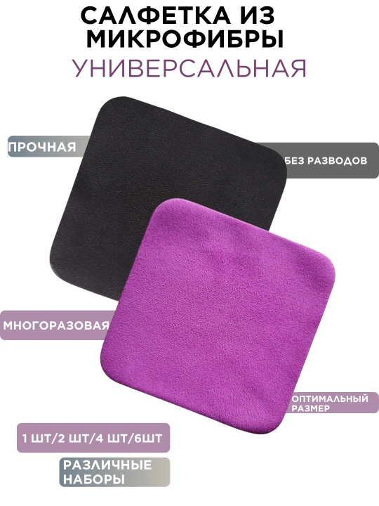 Салфетка из микрофибры, салфетка для экранов, ноутбуков, телефонов, очков, универсальная - 