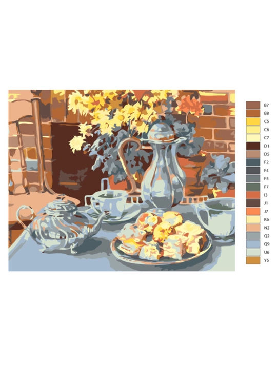Raqamlar bo'yicha rasm chizish ARTERY, natyurmortlar holstda chizmachilik, 40 * 50 sm