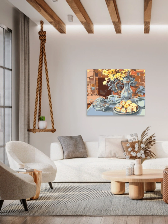 Raqamlar bo'yicha rasm chizish ARTERY, natyurmortlar holstda chizmachilik, 40 * 50 sm