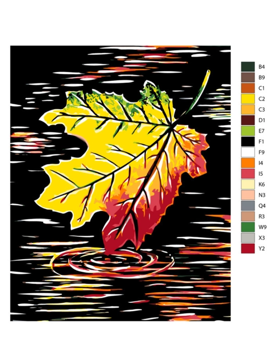 Raqamlar bo'yicha rasm chizish ARTERY, natyurmortlar holstda chizmachilik, 40 * 50 sm