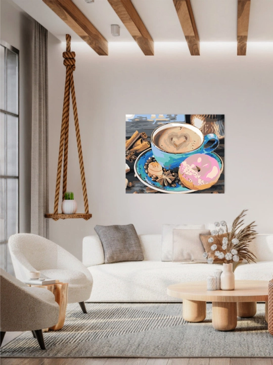 Raqamlar bo'yicha rasm chizish ARTERY, natyurmortlar holstda chizmachilik, 40 * 50 sm