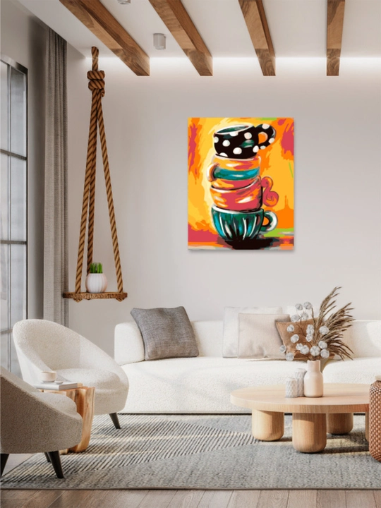 Raqamlar bo'yicha rasm chizish ARTERY, natyurmortlar holstda chizmachilik, 40 * 50 sm