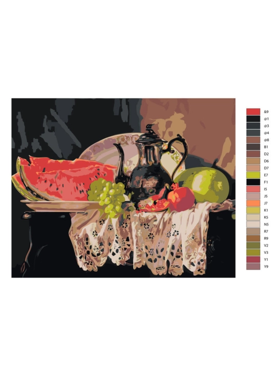 Картина, рисование по номерам ARTERY, натюрморты, раскраска на холсте, 40 * 50 см
