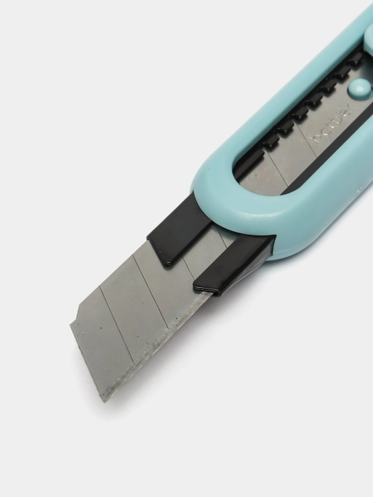 Нож канцелярский Hatber Mist, 18 мм AUTO-LOCK, 2 запасных лезвия, UK_081772