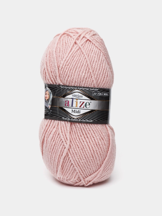 To'qish uchun ip Alize Superlana Midi, 25% jun, 75% akril, 100 g, 170 metr
