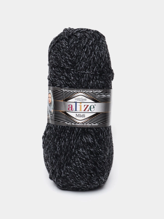 To'qish uchun ip Alize Superlana Midi, 25% jun, 75% akril, 100 g, 170 metr