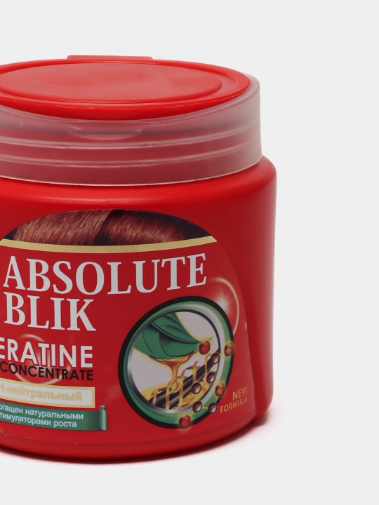 Sochlar uchun balzam keratin 2 tasi 1 da ABSOLUTE BLIK, 500 ml