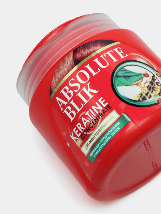 Sochlar uchun balzam keratin 2 tasi 1 da ABSOLUTE BLIK, 500 ml
