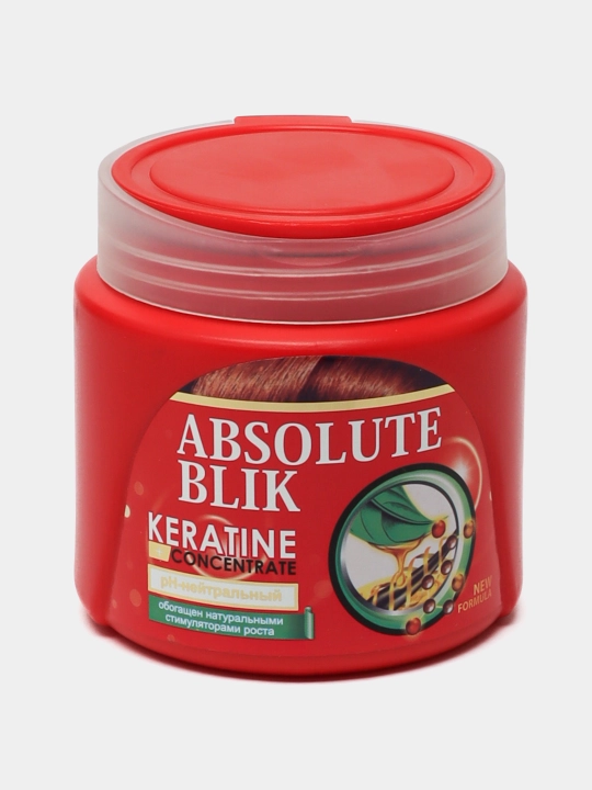 Sochlar uchun balzam keratin 2 tasi 1 da ABSOLUTE BLIK, 500 ml - 